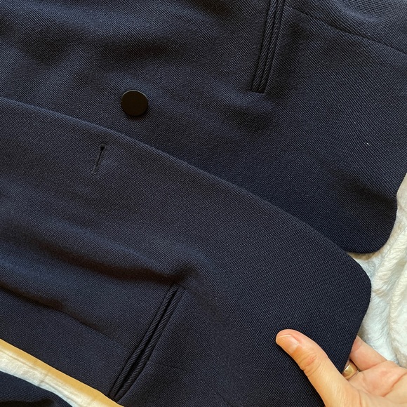 Isabel Marant Collection Navy Wool Collarless Jacket FR 36 / US 2-4 - Picture 3 of 11